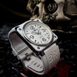BR03-92 in Steel with White Ceramic Bezel WTA